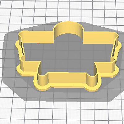 Airplane cookie cutter front