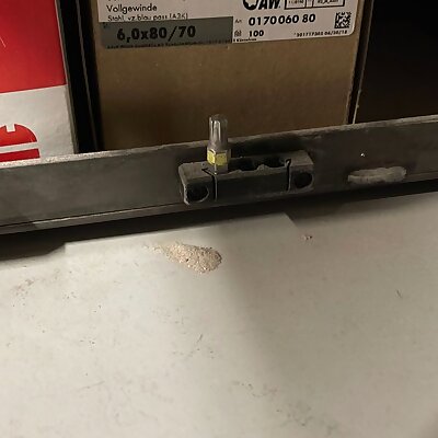 Bit holder for screw shelf