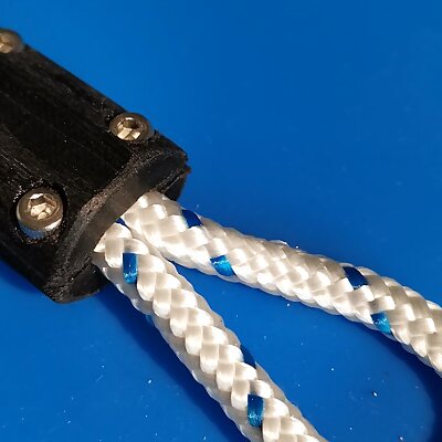 Rope Clamp for Polyesterrope 6mm  Seilklemme für Polyesterseil 6mm