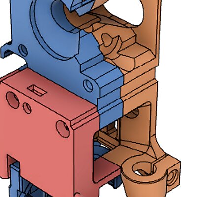 Mosquito  Mellow NF Crazy hotend mount for Prusa MK3S