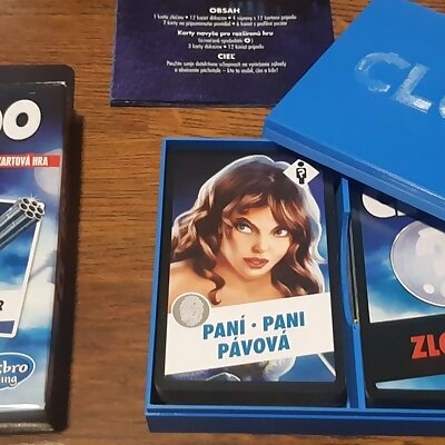 Cluedo Card Game  insert box for cards
