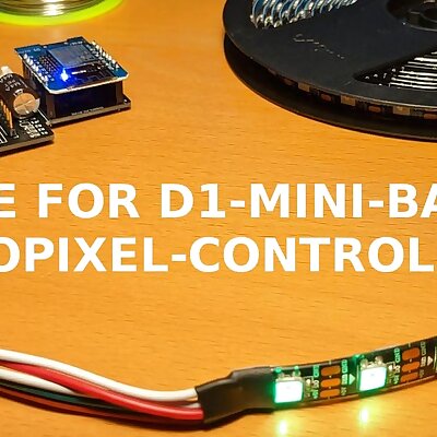Case for NeopixelWLED Controller by Hasenpups