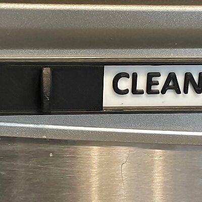 Dishwasher Label  CLEAN ltgt DIRTY