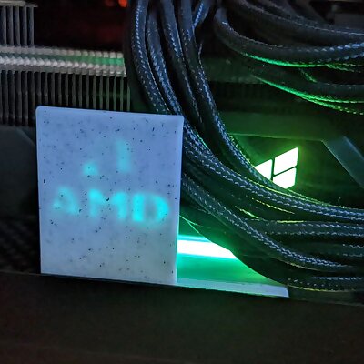 AMD GPU Spacer withtTranslucent logo