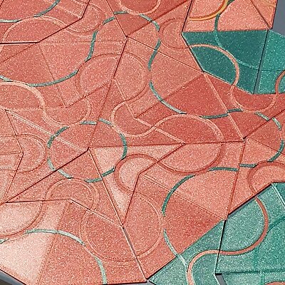 Penrose tiles multicolor