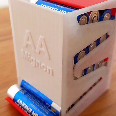 Battery dispenser for AA Mignon Batteriespender