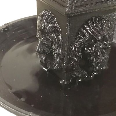Lion Fountain Head Repair and Reduction for Fountain Use