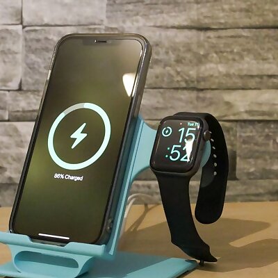 Dual Wireless Charging Stand  iPhone 12 Max  Apple Watch