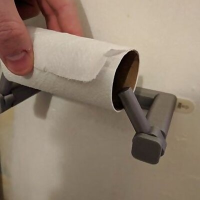 Minimalist Quick Change Toilet Paper Roll Holder