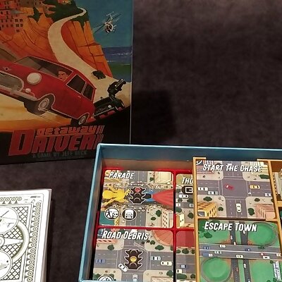 Streets of Turin  Board Game Organizer for Getaway Driver from Store All The Bits