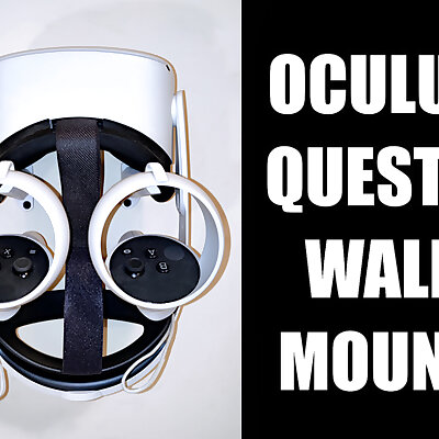 UPDATED! Oculus Quest 2 Wall Mount  Also works with Quest 1  No Supports!