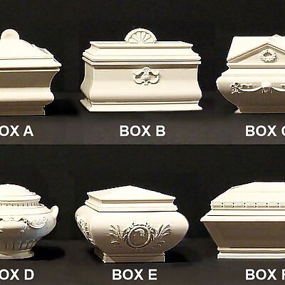 Six Decorative Boxes