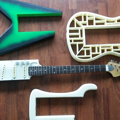AMGP Adapto Modular Guitar Pro 3D Printable Guitar