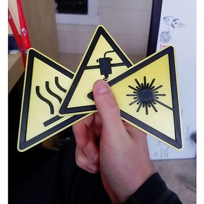 Lab Style Warning Signs  Multiple
