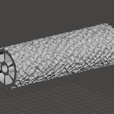 Cobblestone seamless texture roller rolling pin 6 wide