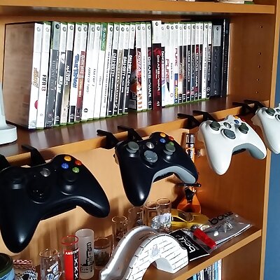 Xbox360Xbox One Steam Controller controller holder for BILLY bookcase and JERKER desk