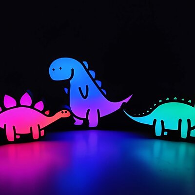 Dino Night Light add programmable Leds and Arduino