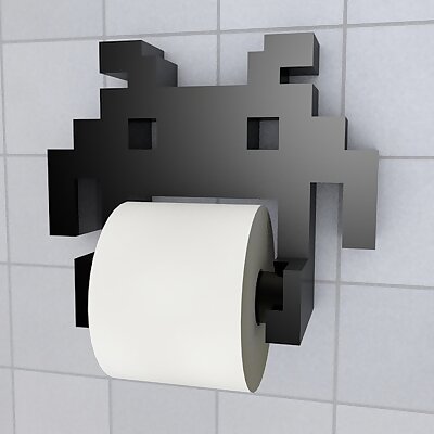 Space Invader Toilet Paper Holder