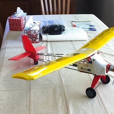 RC plane with brushless motor  ABS plastic and PS Foam hybrib
