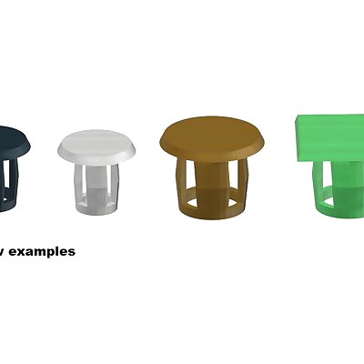 Cover cap for drillholes customizable