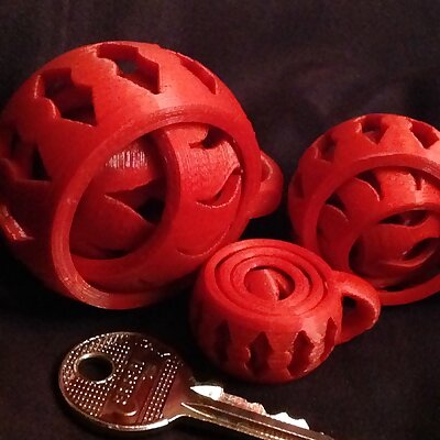 gyroscopic  openwork  keyring collection