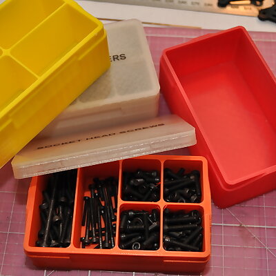 Parts Box With Notched Lid