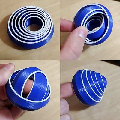 Nested rings fidget toy