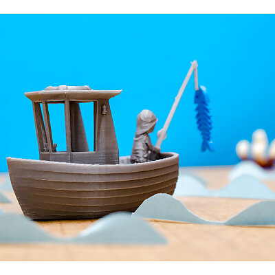 LEO the little fishing boat visual benchy