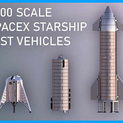 SpaceX Starship Prototypes Hopper SN5 SN8  Now with moveable flaps!