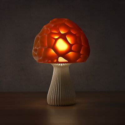 Voronoi mushroom lamp 2