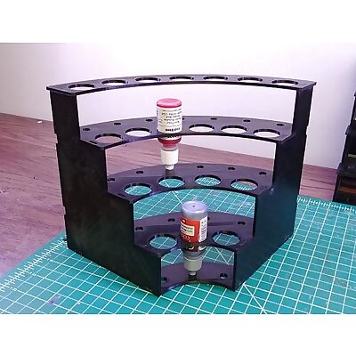 Modular Hobby Paint Rack  Inside Corner