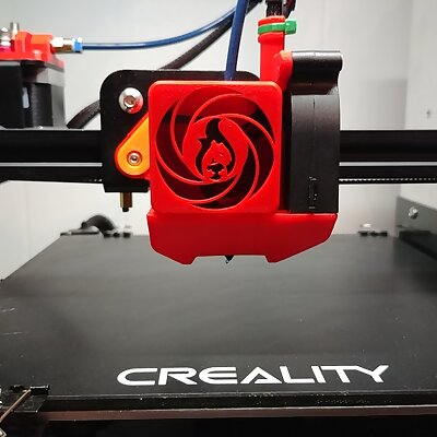Red Squirrel Compact Fan Housing  Ender 3 Pro CR10  5015 Rev1