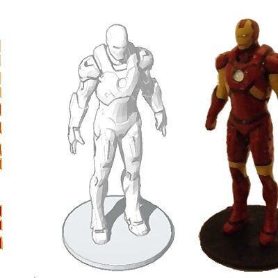 Iron Man Statue With Support