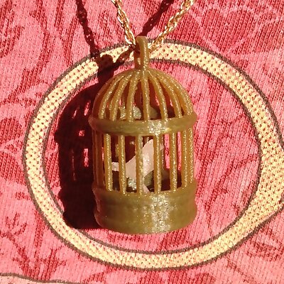 Bird in Cage Pendant