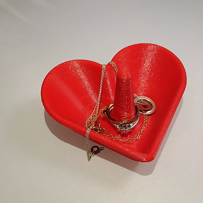Heart Shaped Jewelry Bowl  Ring Holder