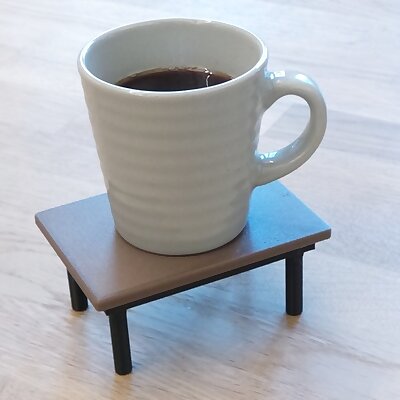3Dprintable coffee table coaster