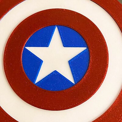 Captain America Shield Classic Coaster