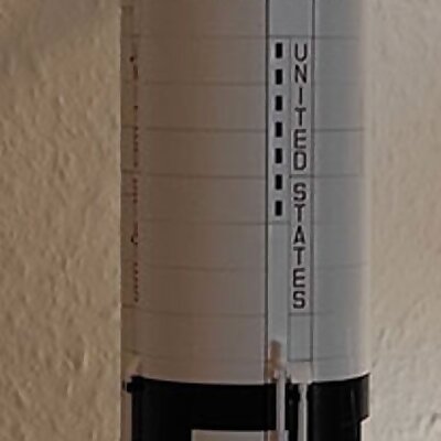 Saturn V  simple Wallmount for the Klemmbaustein Saturn V Rocket