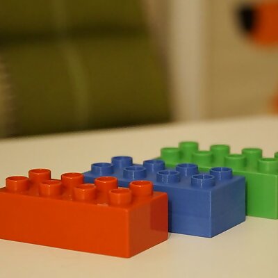 Realy Duplo Compatible 3DPrinting Optimized Brick 4x2