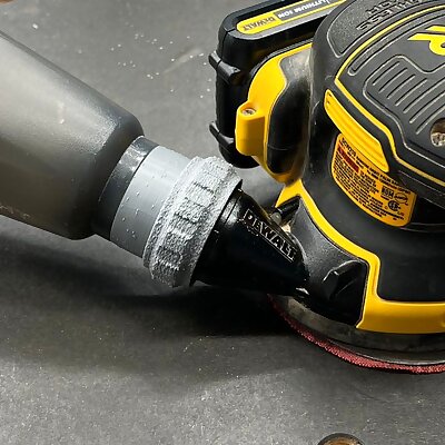 Dewalt DCW210 Sander to Dust Right canister adapter