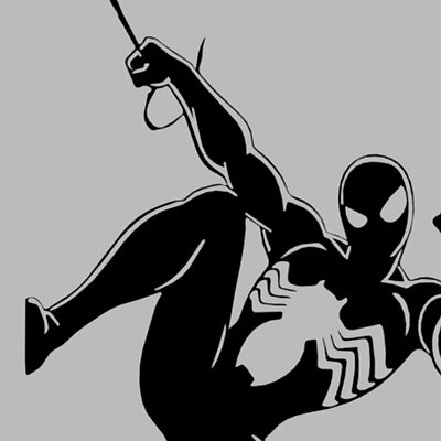 SpiderMan Black Suit Venom Wall Art