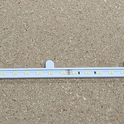 LED strip magnetic mount