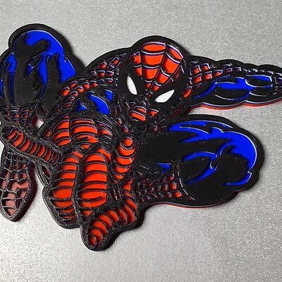 Spiderman Colour print plaque