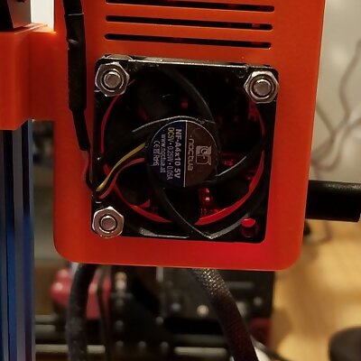 Raspberry Pi 4 case for 40mm fan with mount for bear frame 2040 2