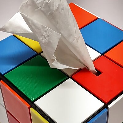 Rubiks cube tissue box