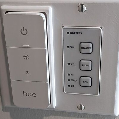 Hue remote mount to single gang decora device