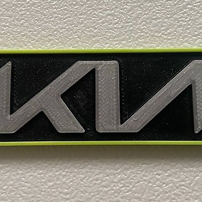 KIA Logo Keychain Single and Multimaterial