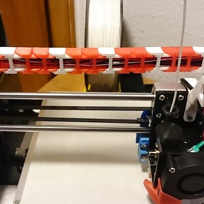 Anet A8 lightweight and unobtrusive Xaxis cable chain