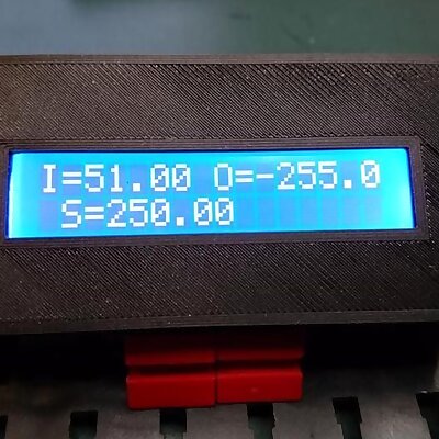 16x2 character display enclosure with I2C Fischertechnik and standalone
