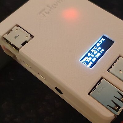 PIkvm v2 case with optional oled display and 20mm fan